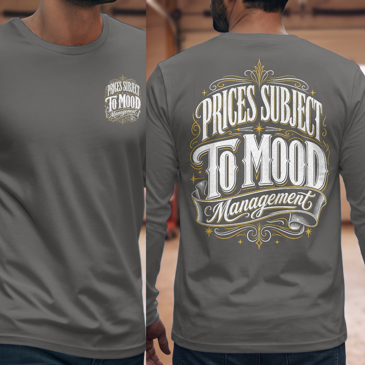 Graphite Heather | Front & Back