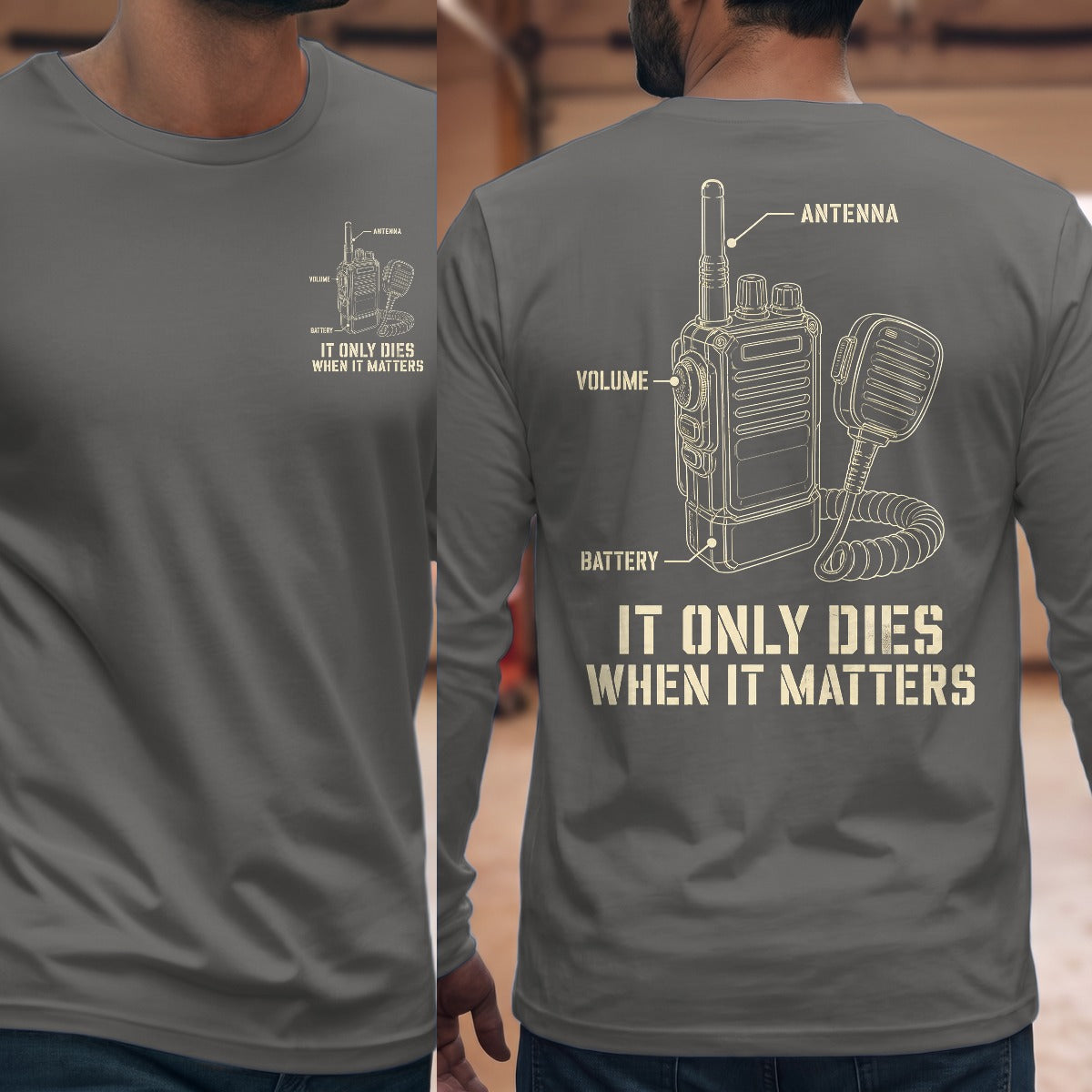 Graphite Heather | Front & Back