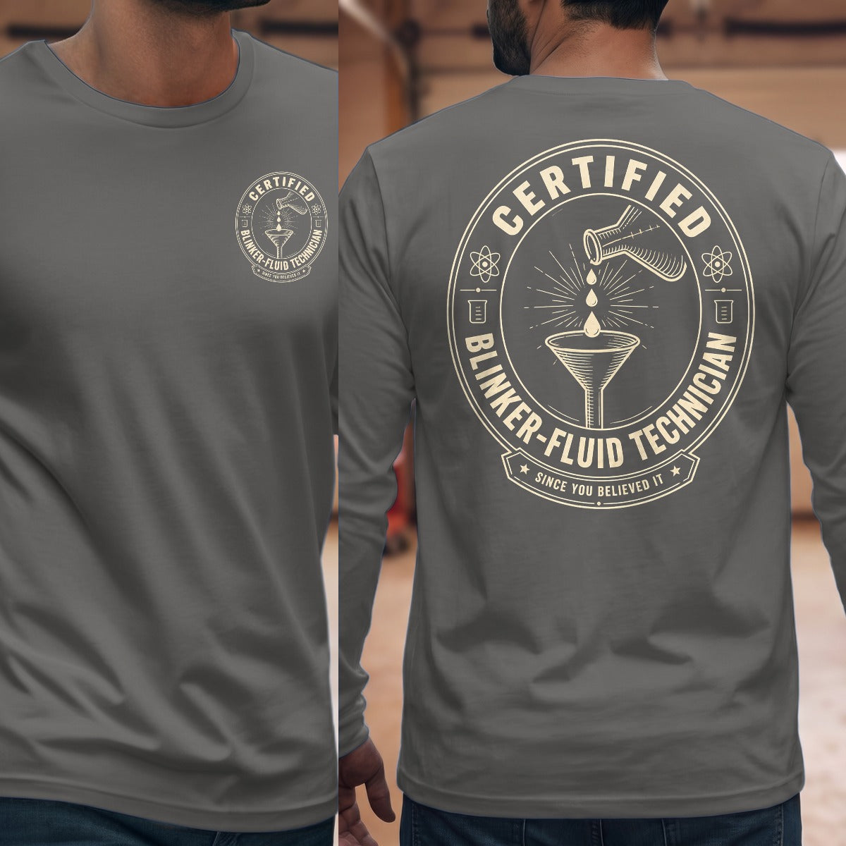 Graphite Heather | Front & Back