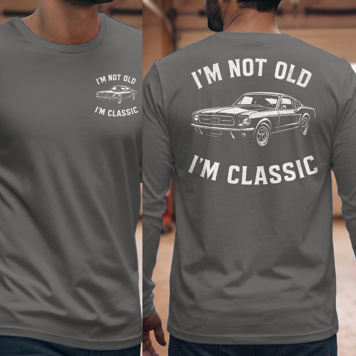 Graphite Heather | Front & Back