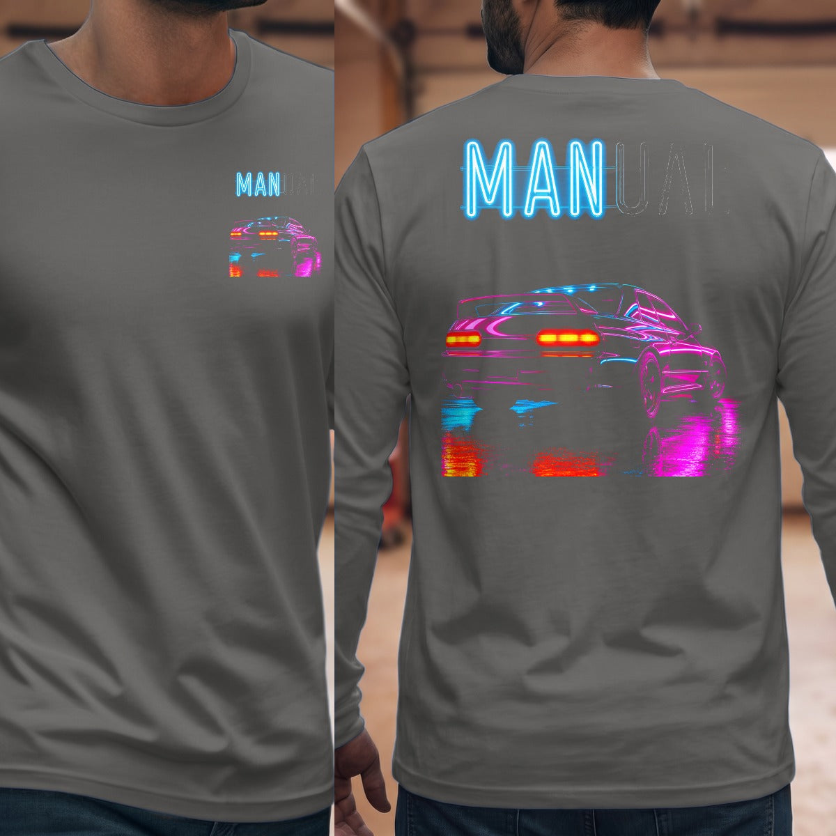 Graphite Heather | Front & Back