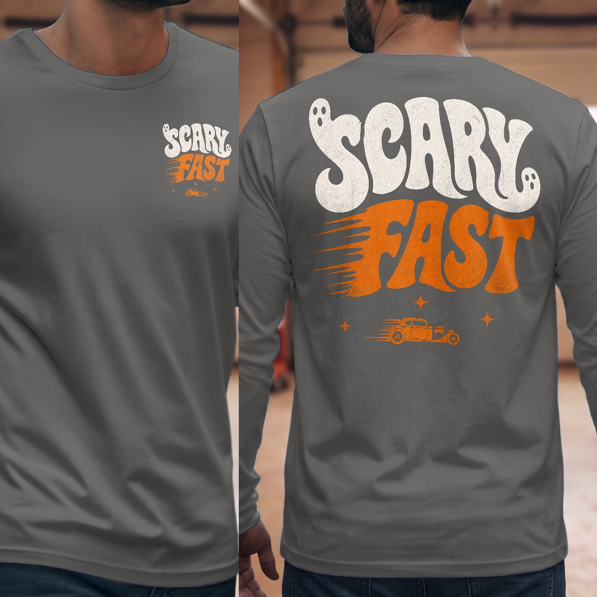 Graphite Heather | Front & Back