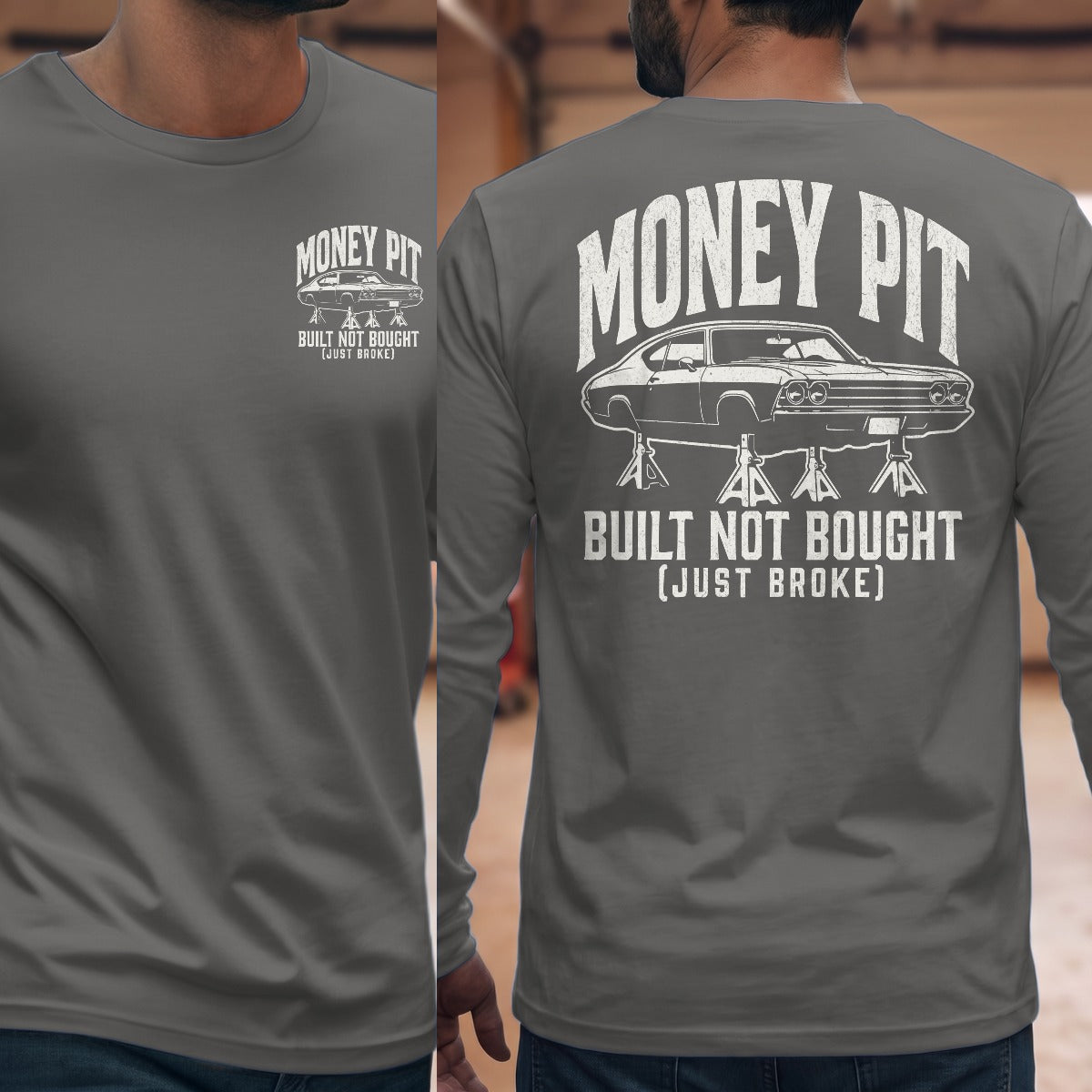 Graphite Heather | Front & Back