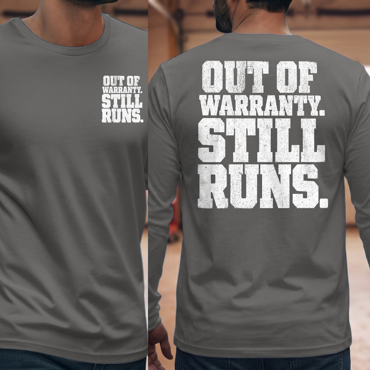 Graphite Heather | Front & Back