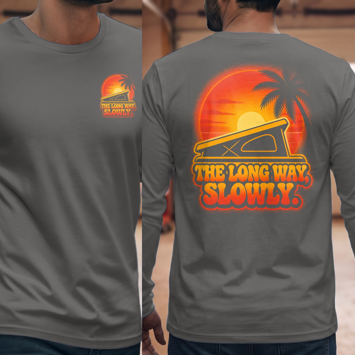Graphite Heather | Front & Back