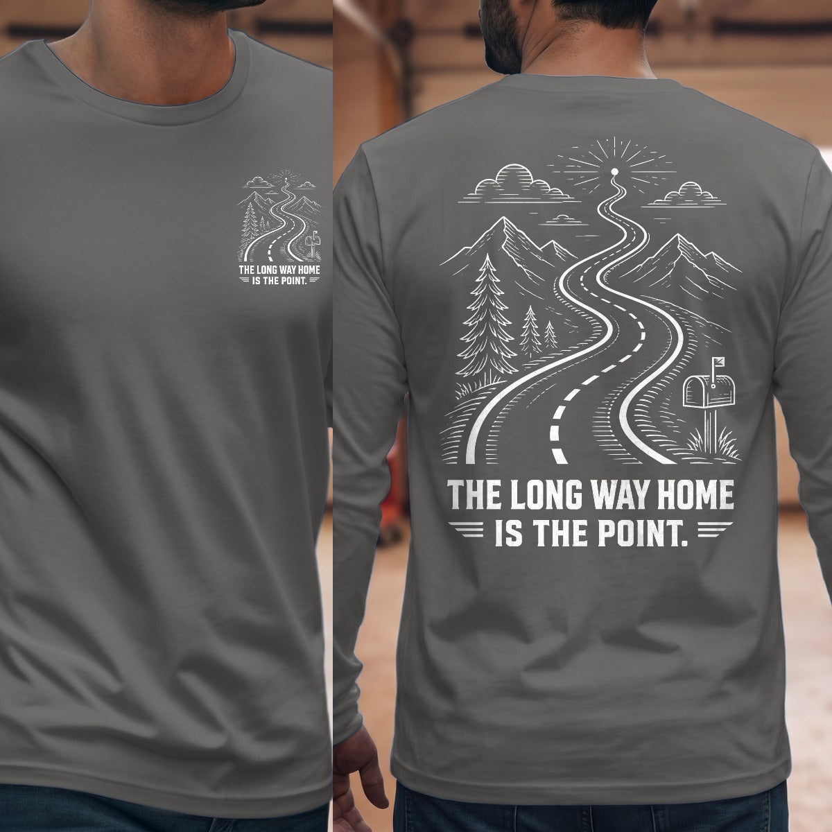 Graphite Heather | Front & Back