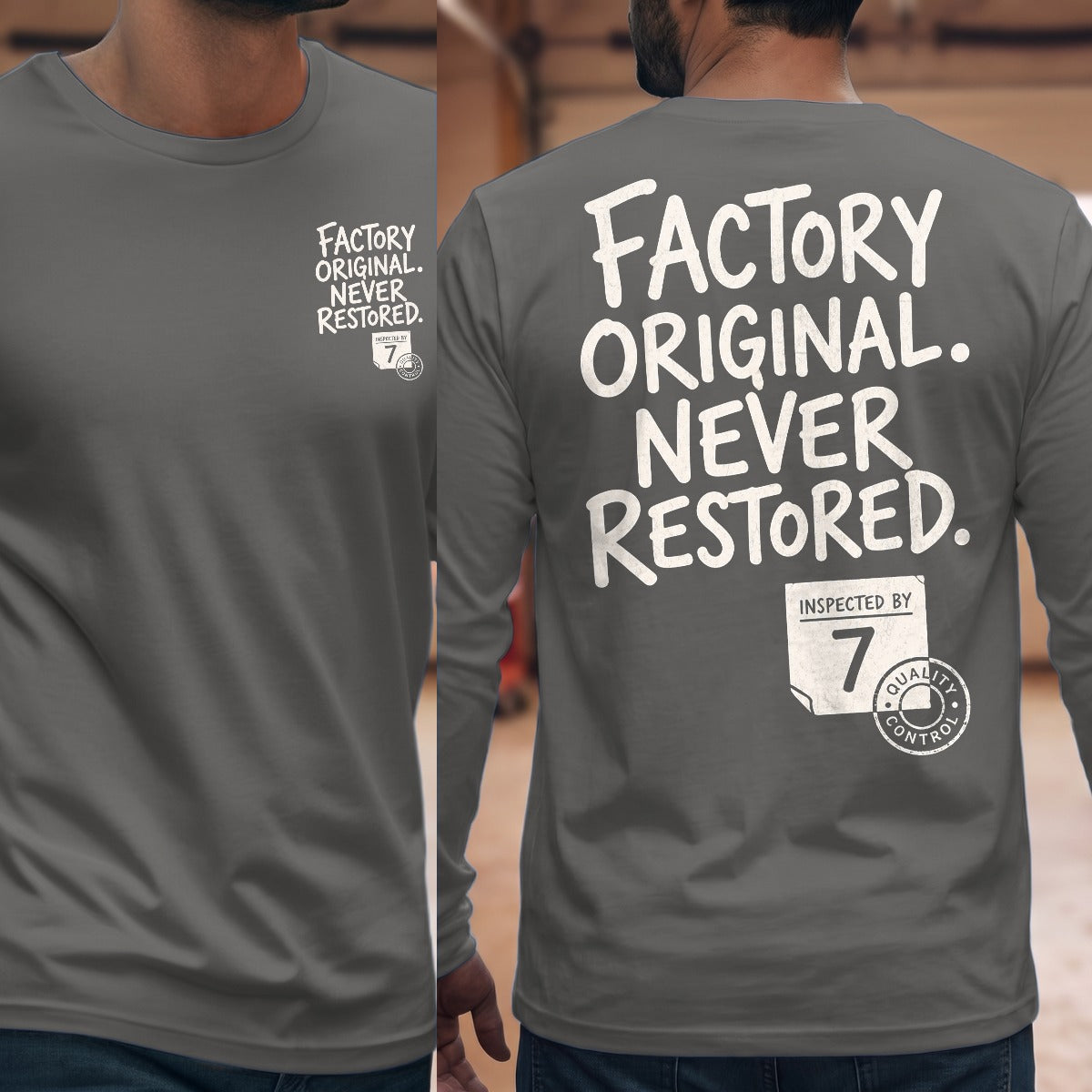 Graphite Heather | Front & Back
