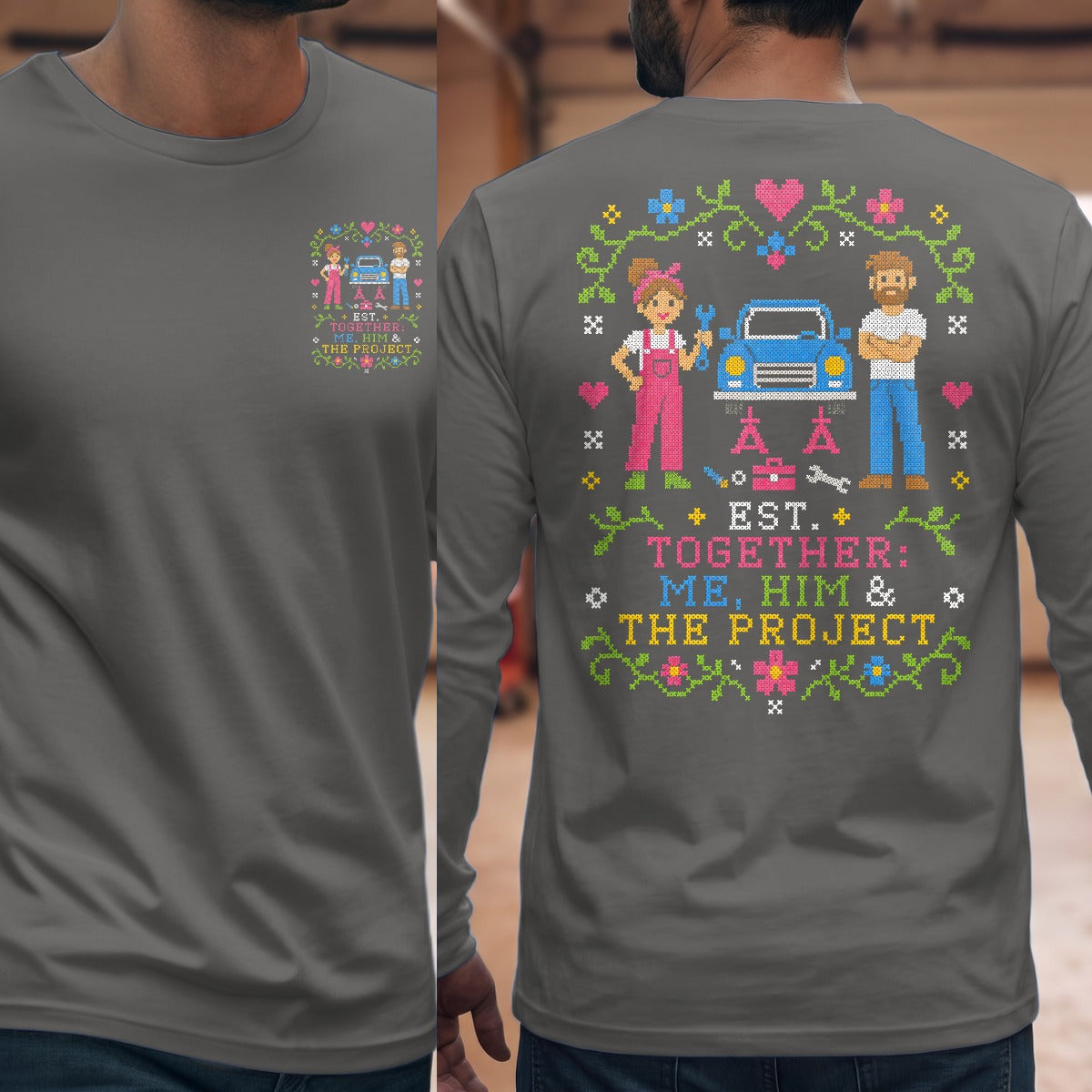 Graphite Heather | Front & Back