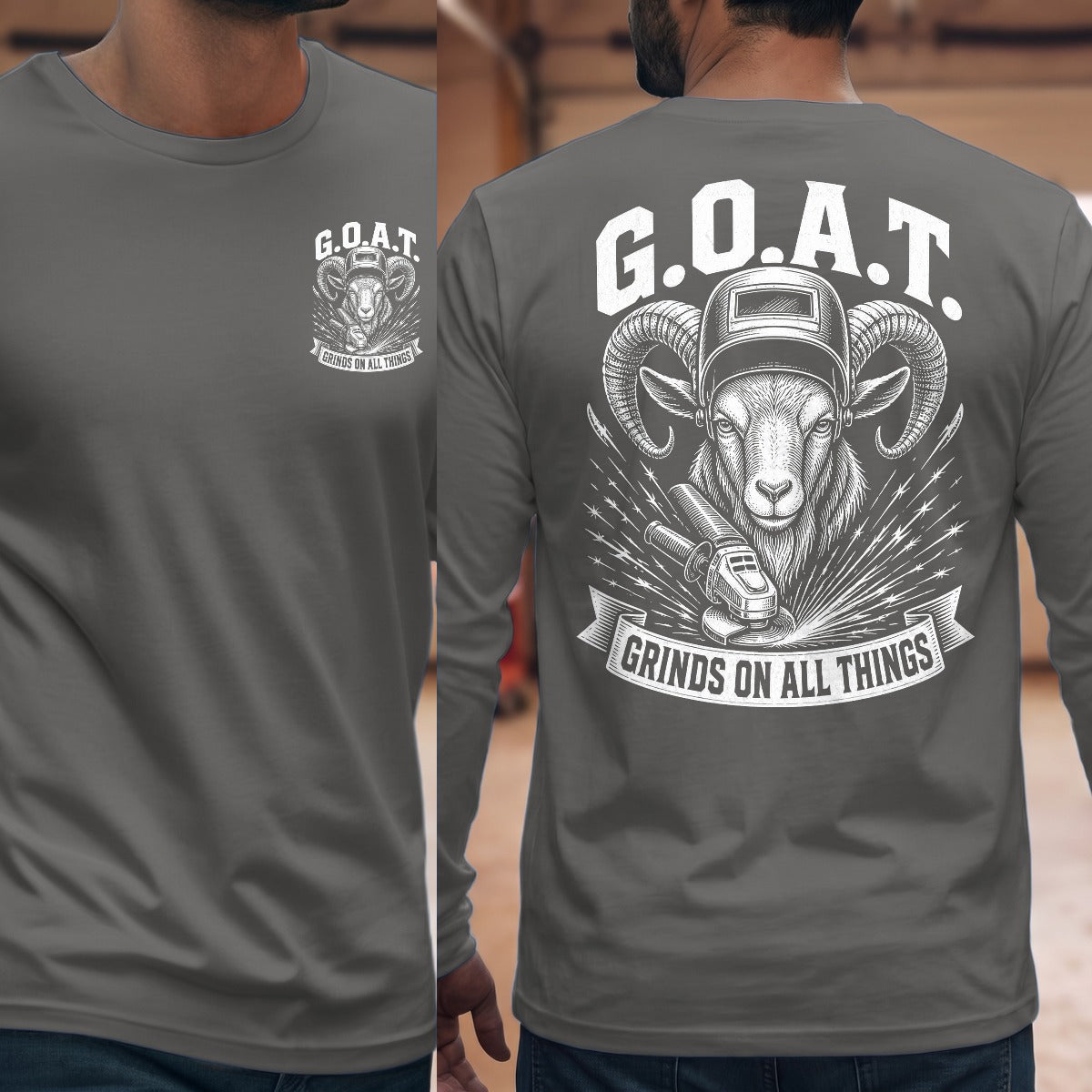 Graphite Heather | Front & Back