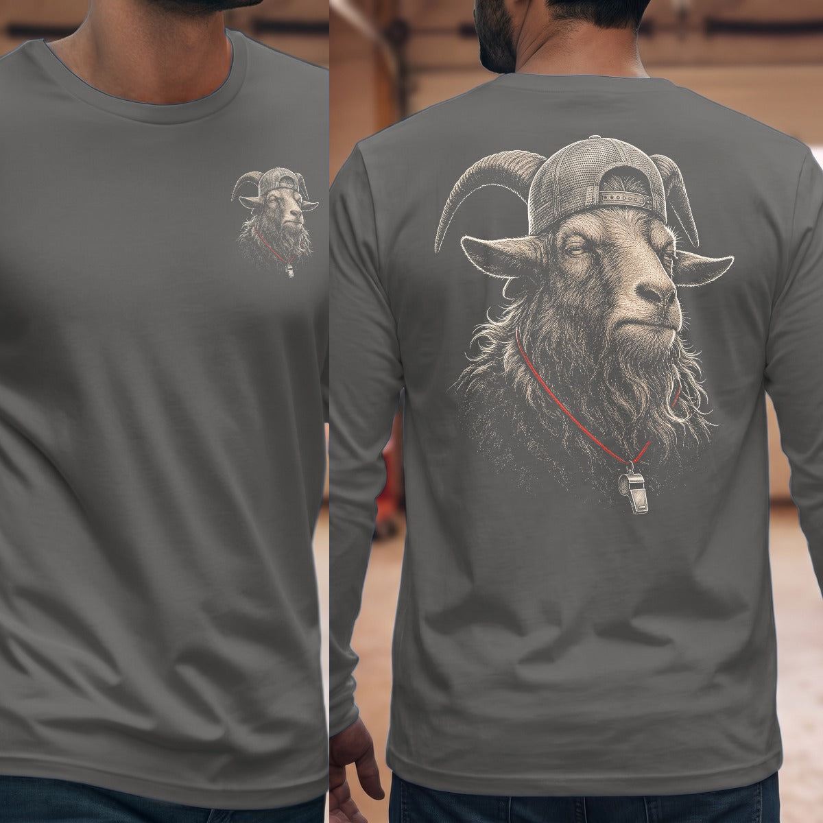 Graphite Heather | Front & Back