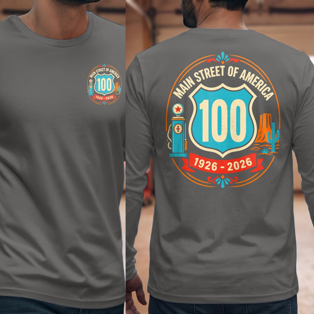 Graphite Heather | Front & Back
