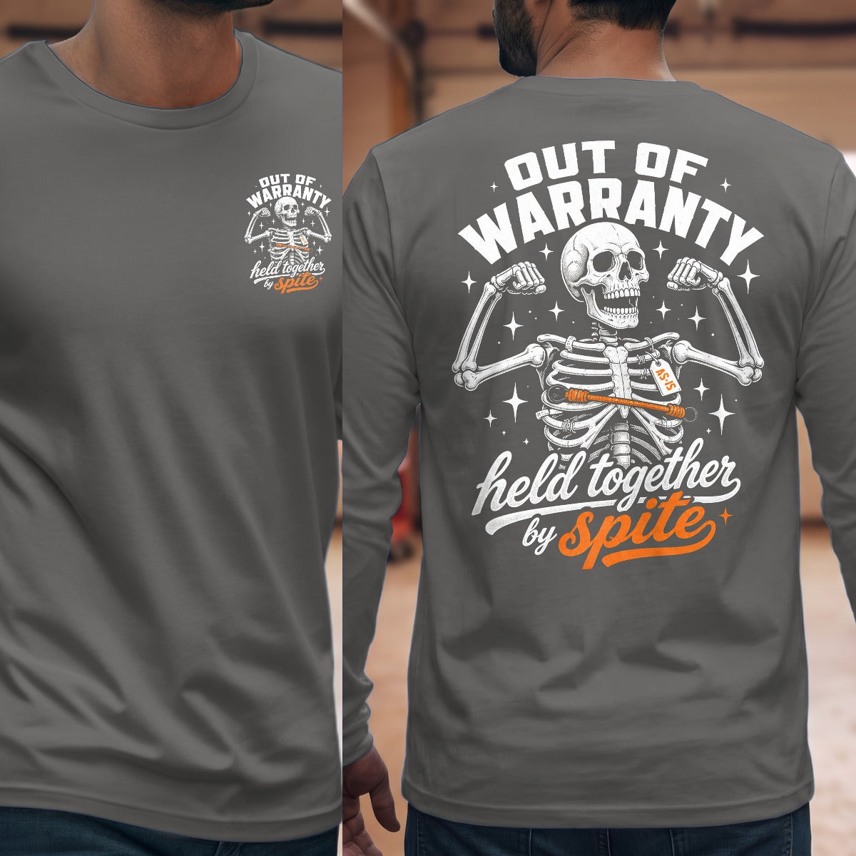Graphite Heather | Front & Back