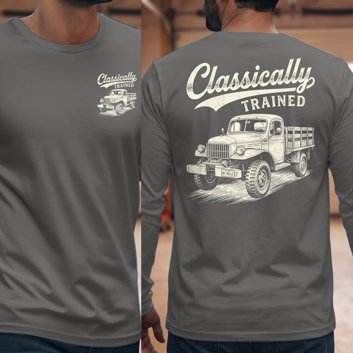 Graphite Heather | Front & Back