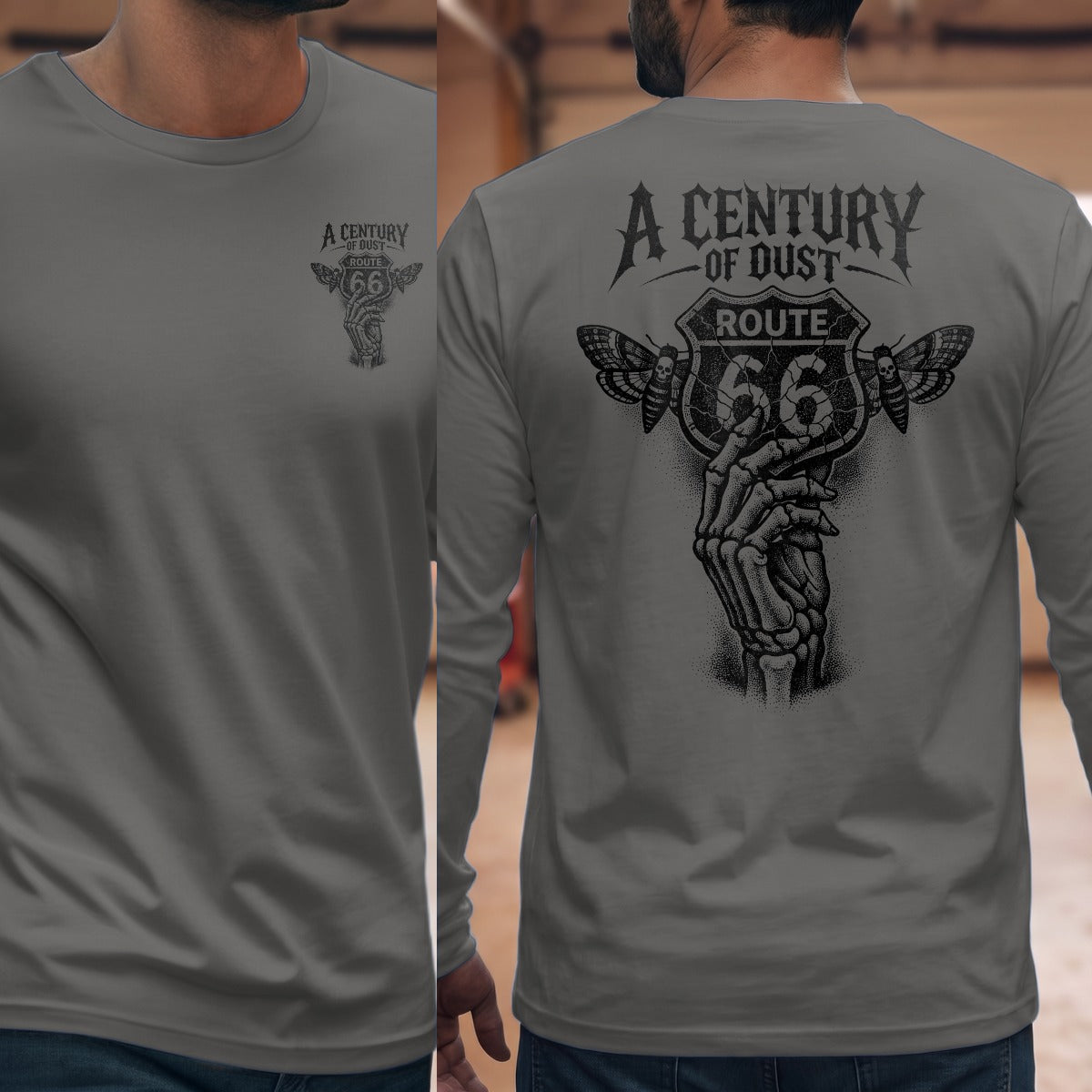 Graphite Heather | Front & Back