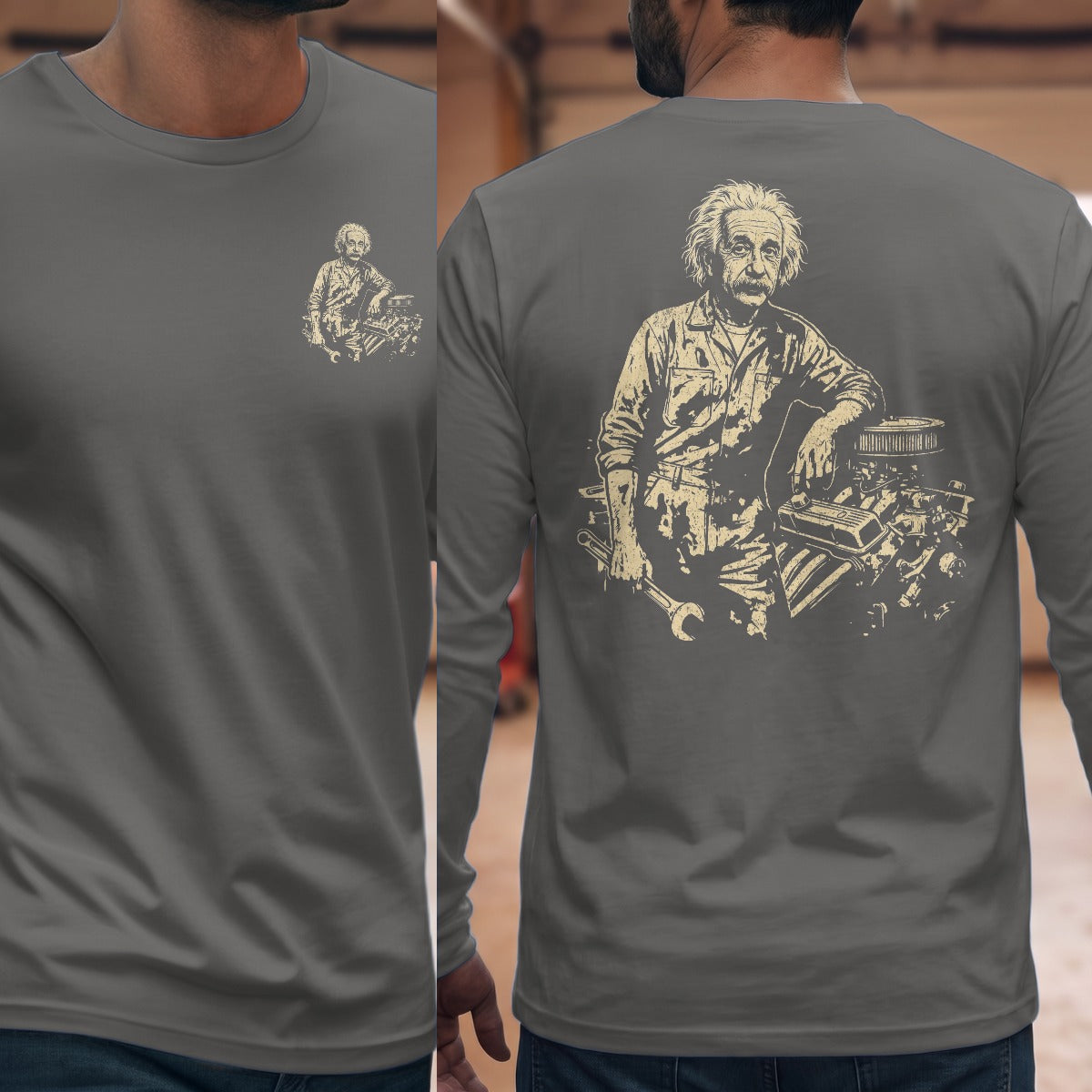 Graphite Heather | Front & Back
