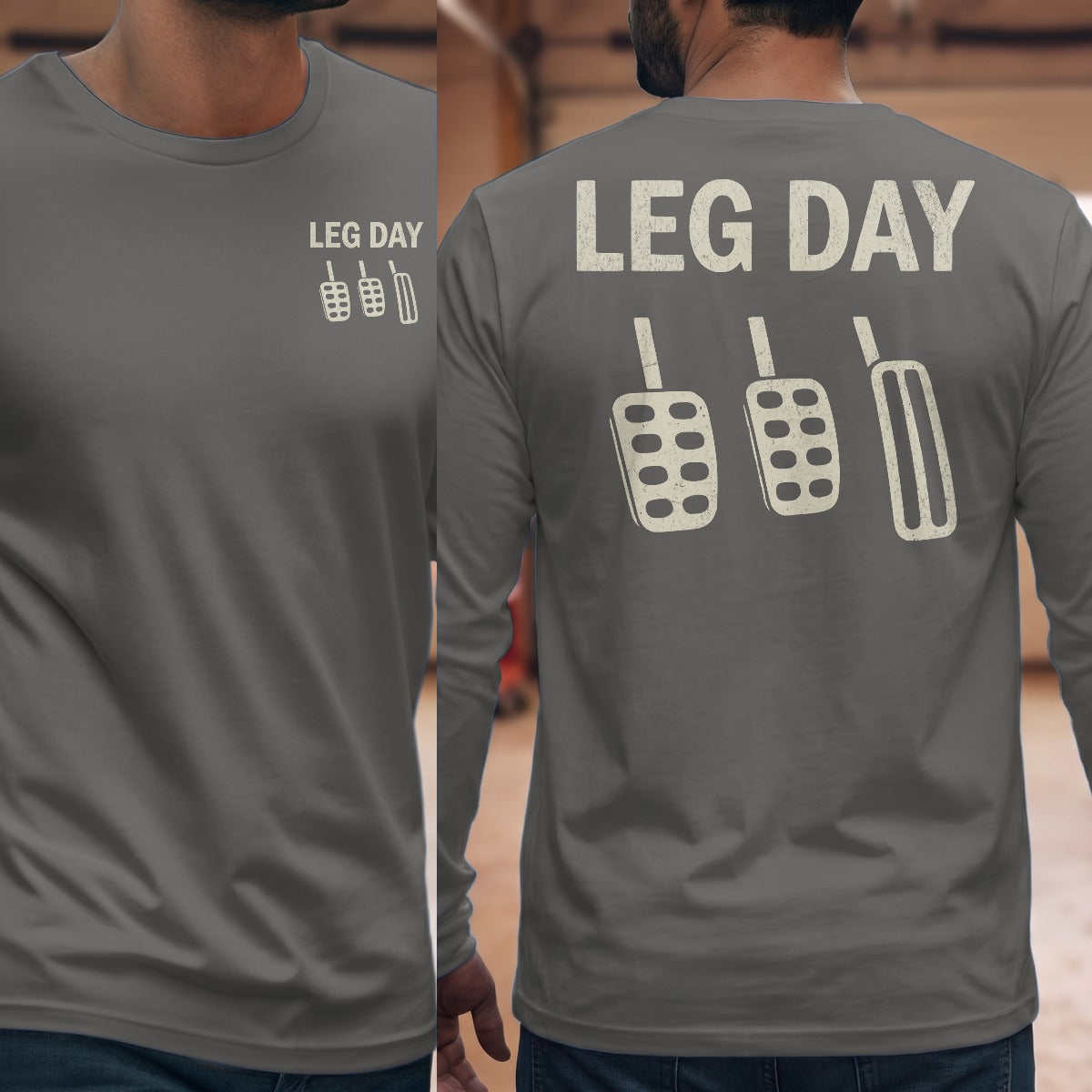 Graphite Heather | Front & Back