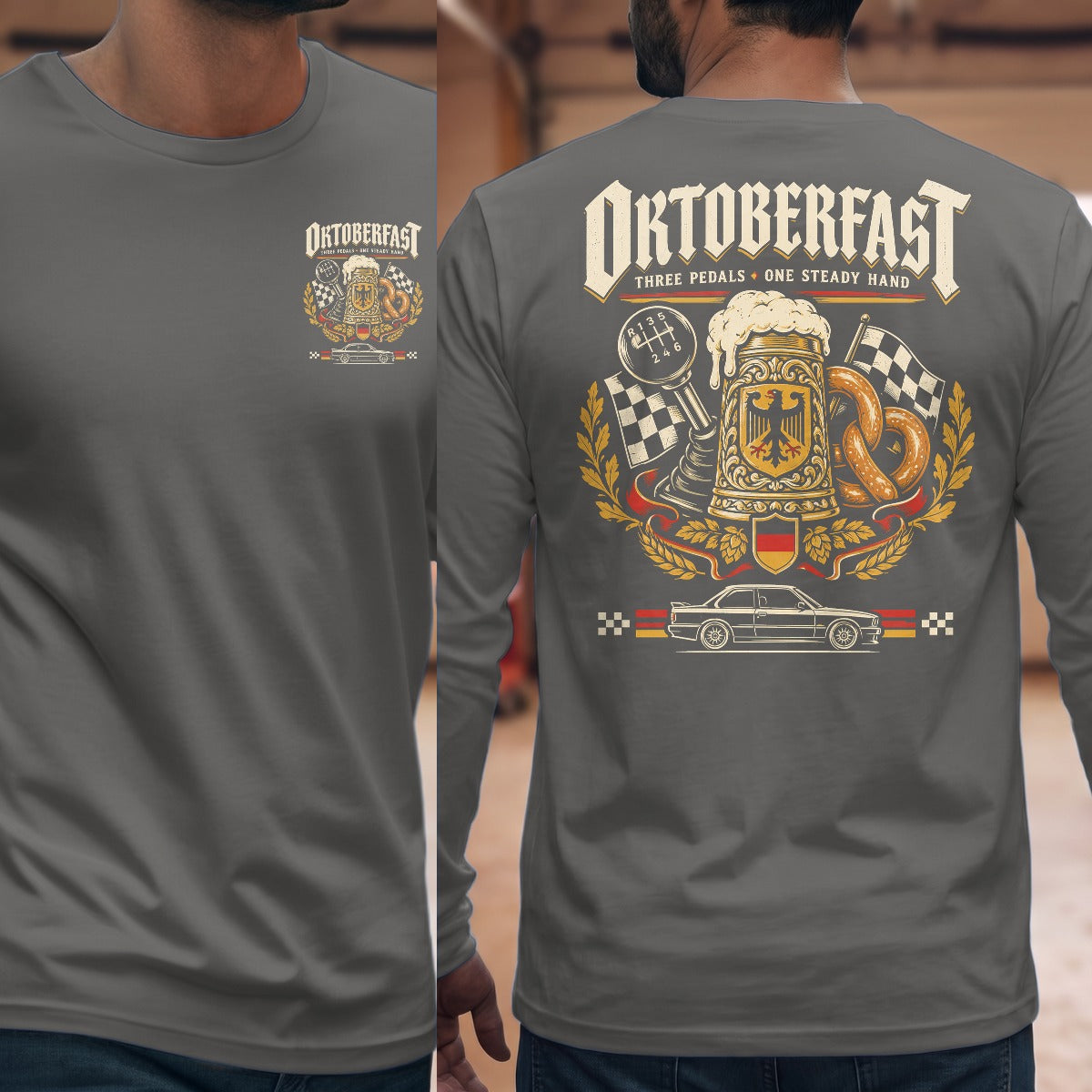 Graphite Heather | Front & Back