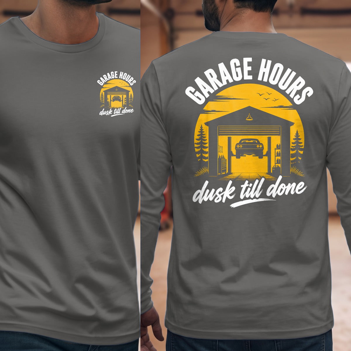 Graphite Heather | Front & Back