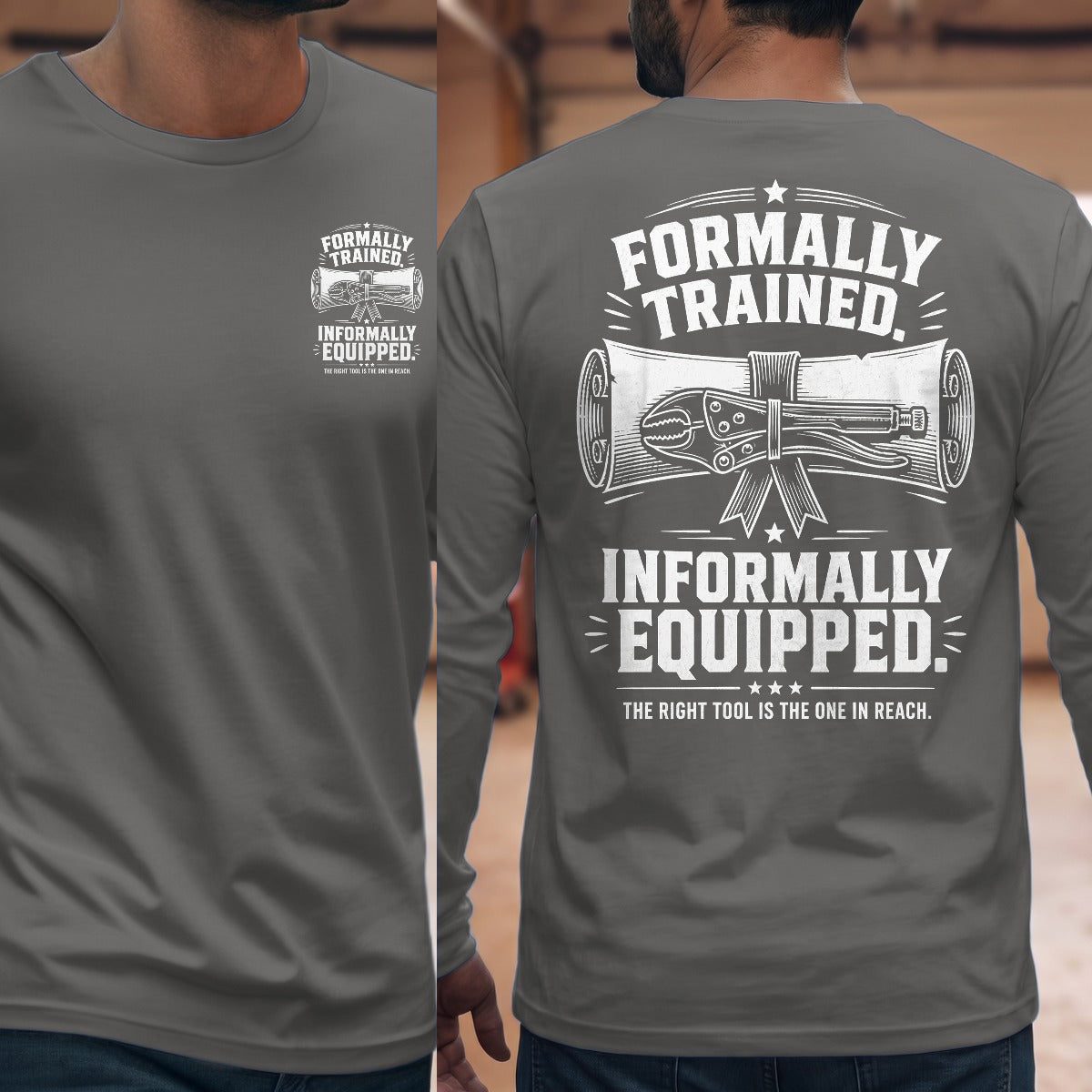 Graphite Heather | Front & Back