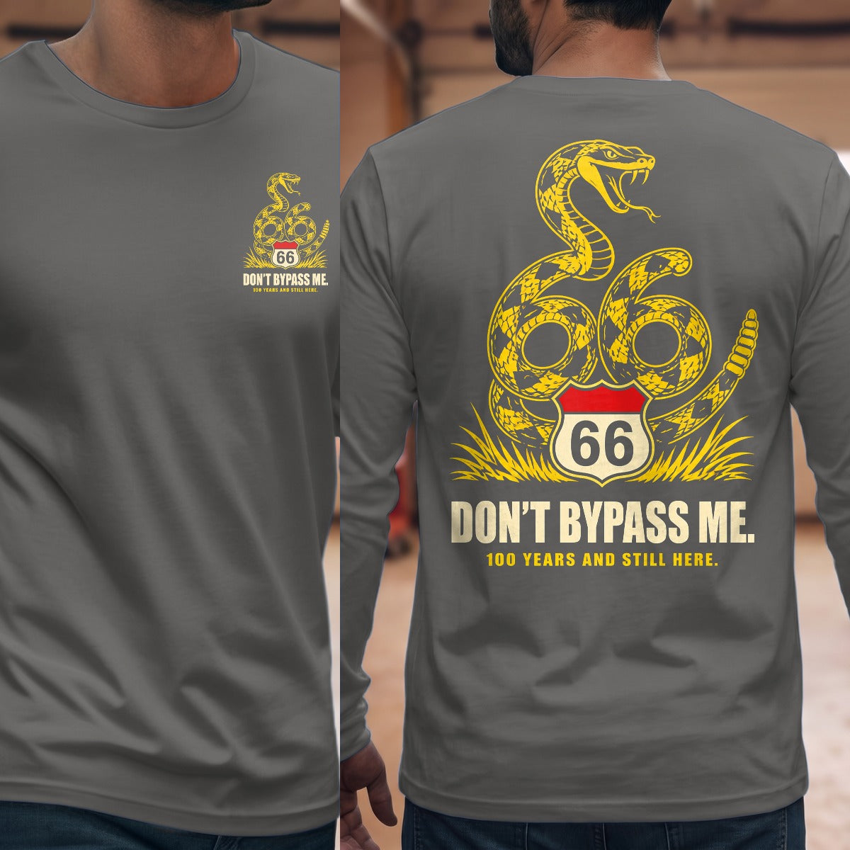 Graphite Heather | Front & Back