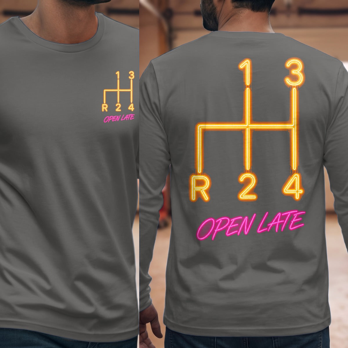 Graphite Heather | Front & Back