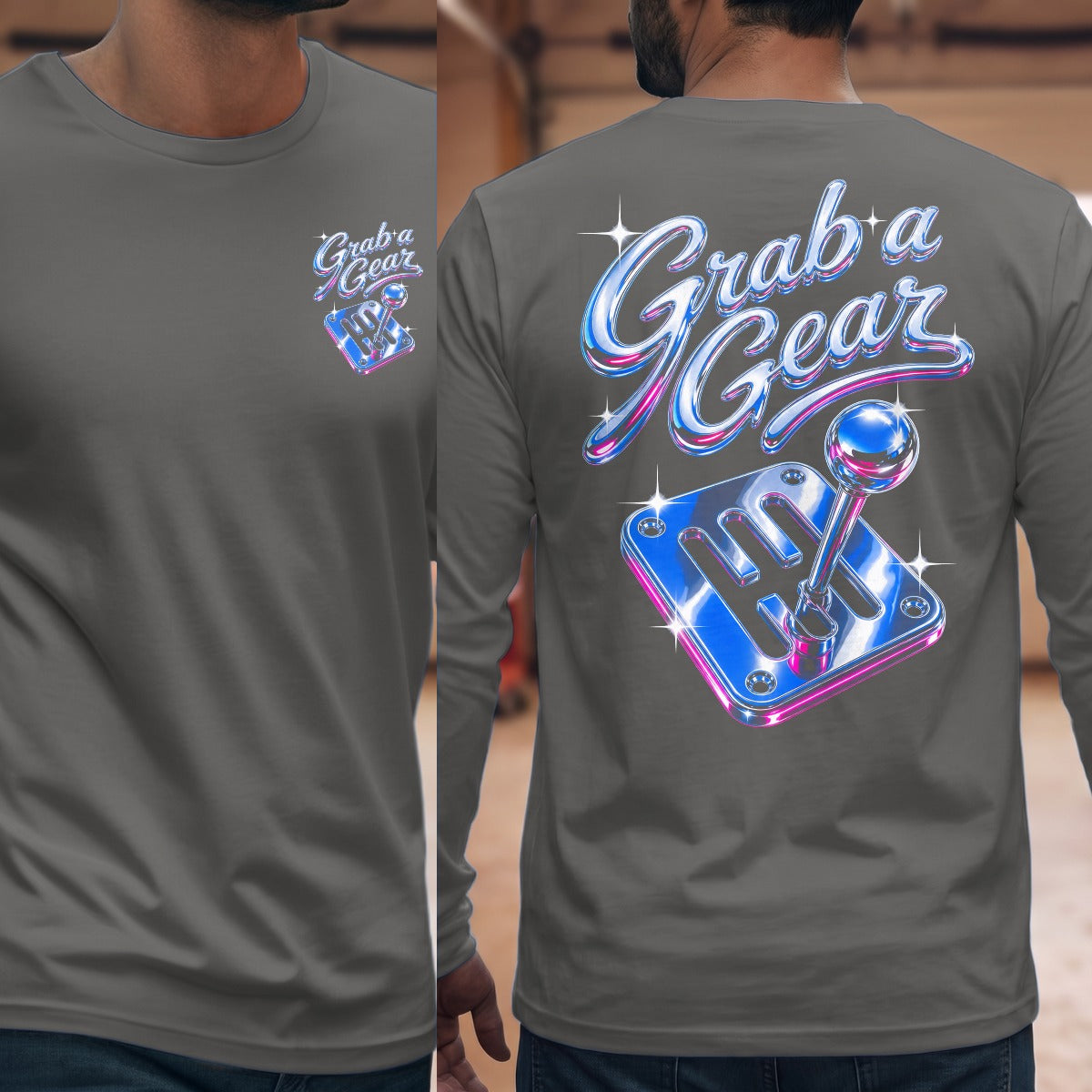 Graphite Heather | Front & Back