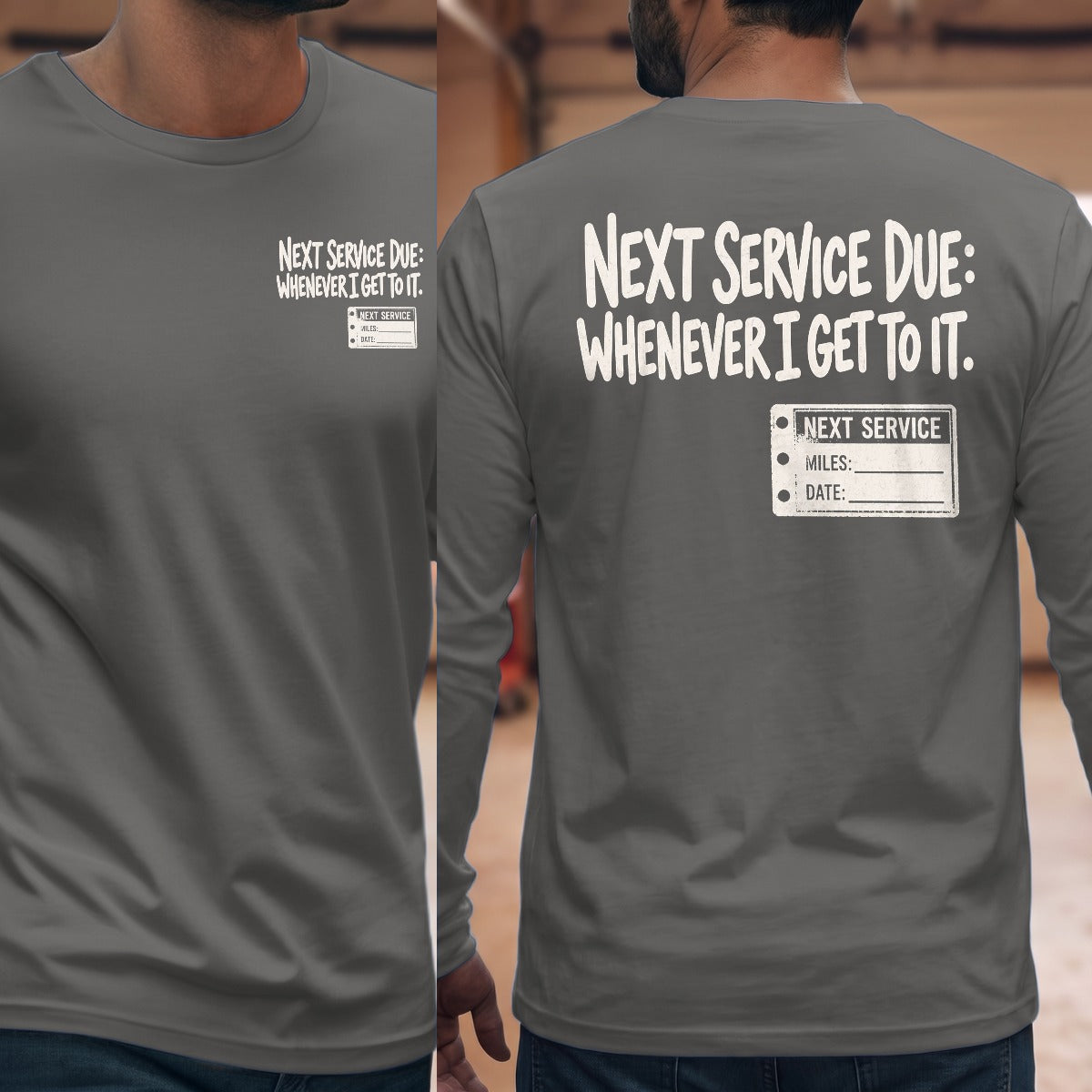 Graphite Heather | Front & Back