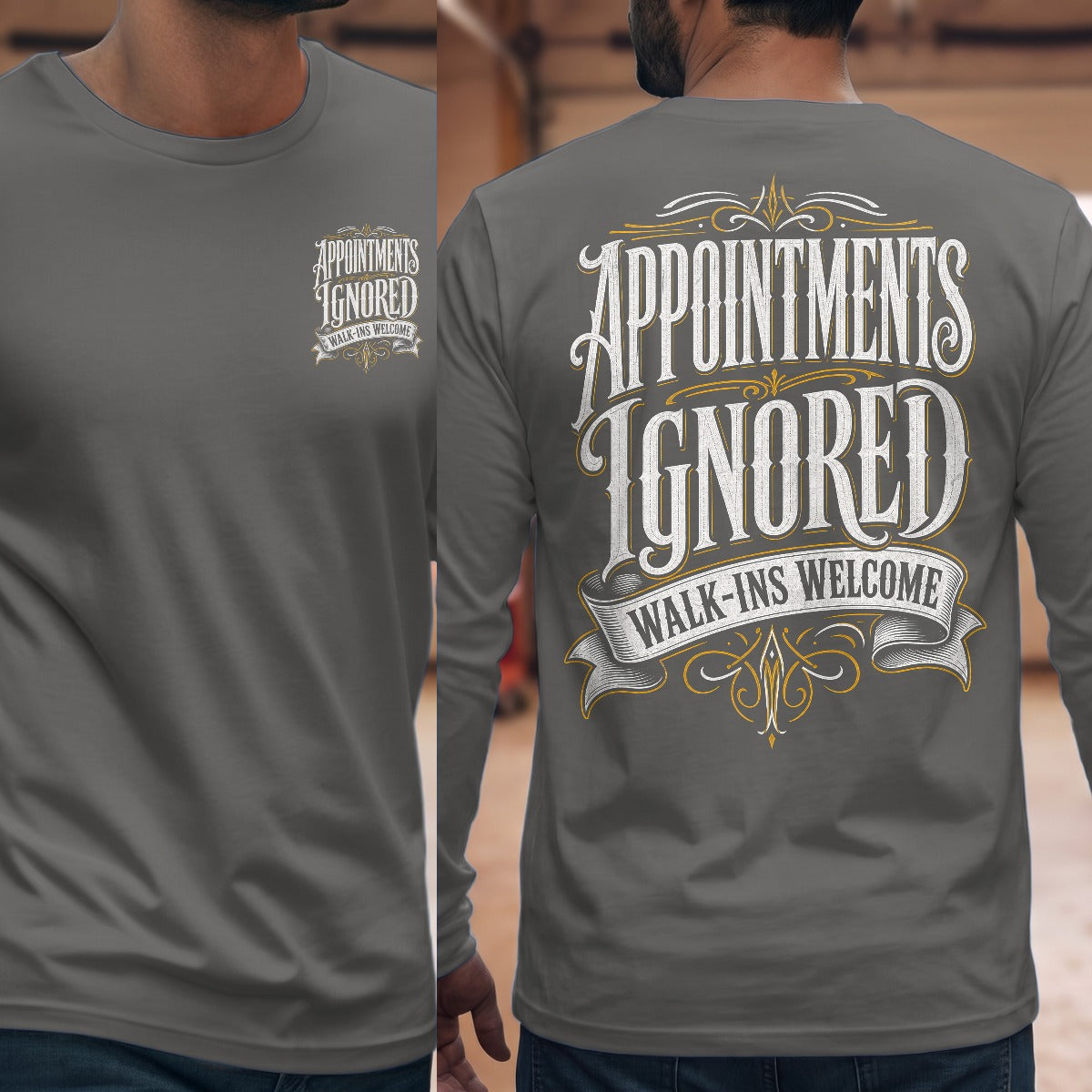 Graphite Heather | Front & Back