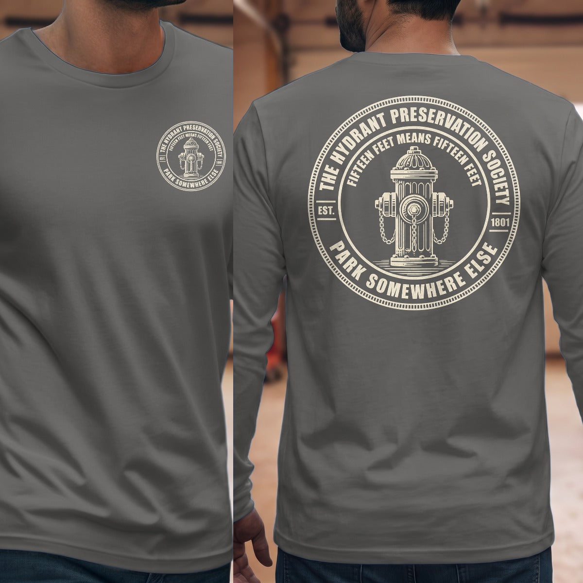 Graphite Heather | Front & Back
