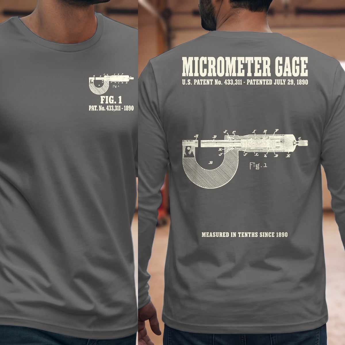 Graphite Heather | Front & Back