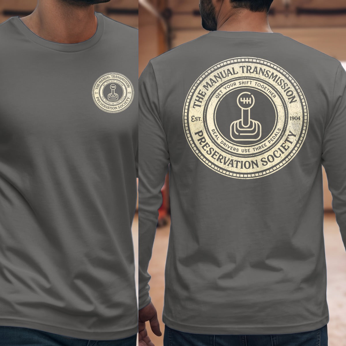 Graphite Heather | Front & Back