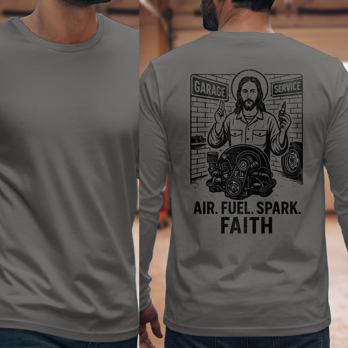 Graphite Heather | Full Back