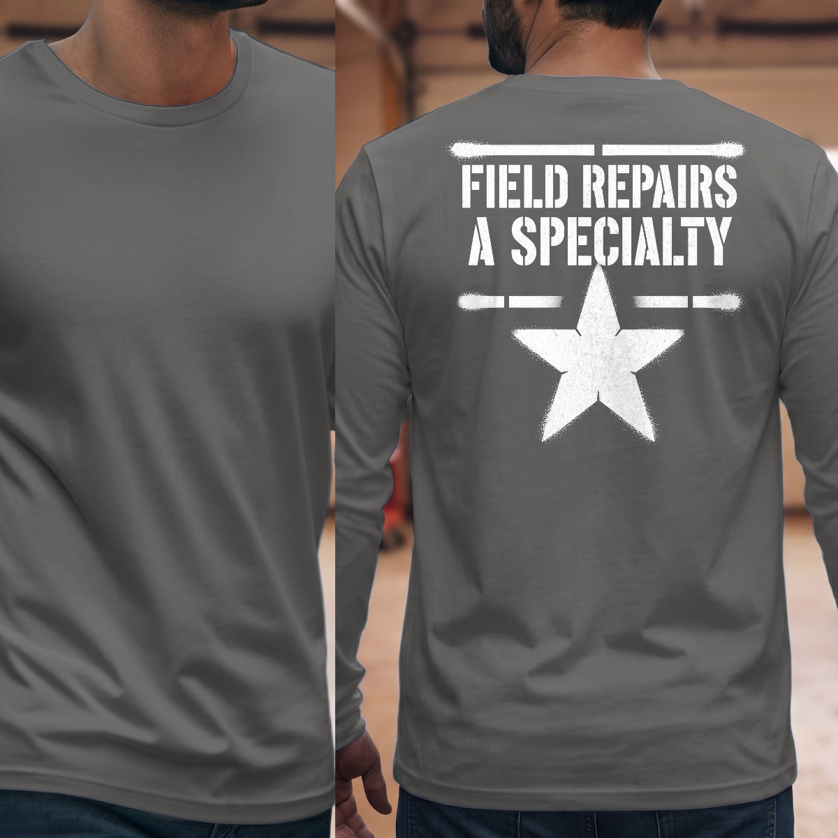 Graphite Heather | Full Back