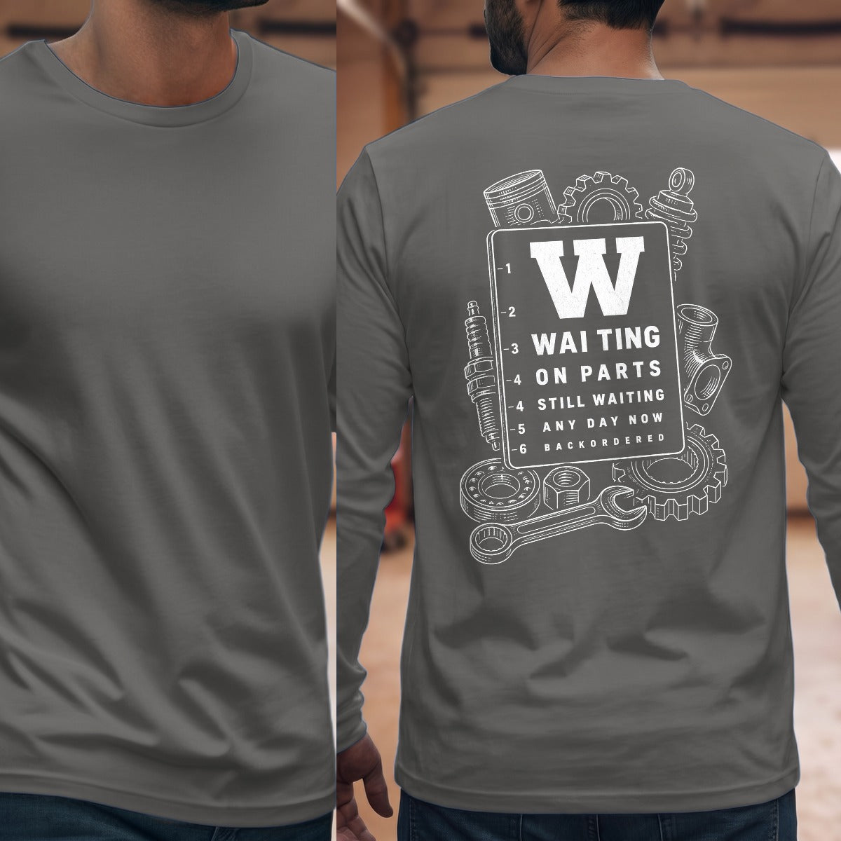 Graphite Heather | Full Back