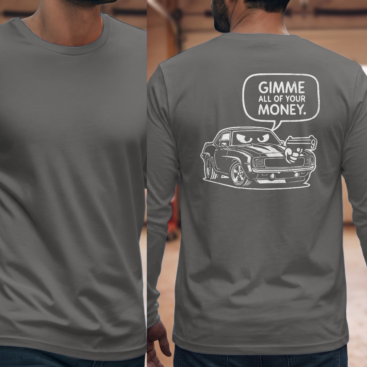 Graphite Heather | Full Back