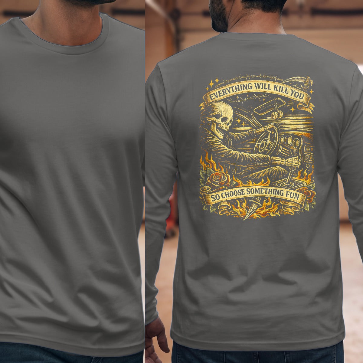 Graphite Heather | Full Back
