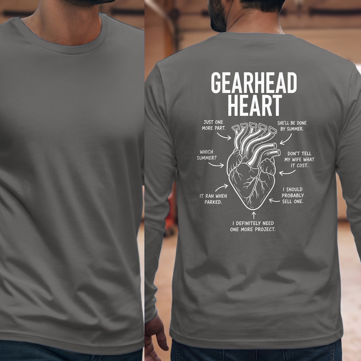 Graphite Heather | Full Back