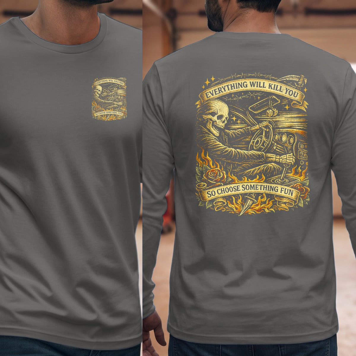 Graphite Heather | Left Chest + Back (refreshed)