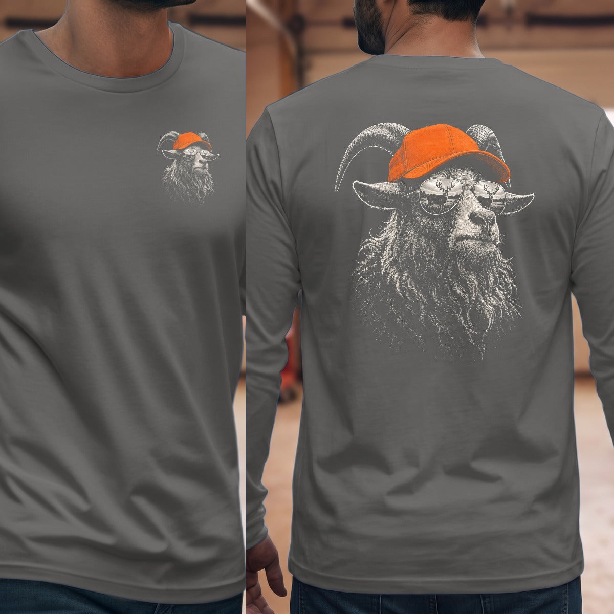 Graphite Heather | Left Chest + Back (refreshed)
