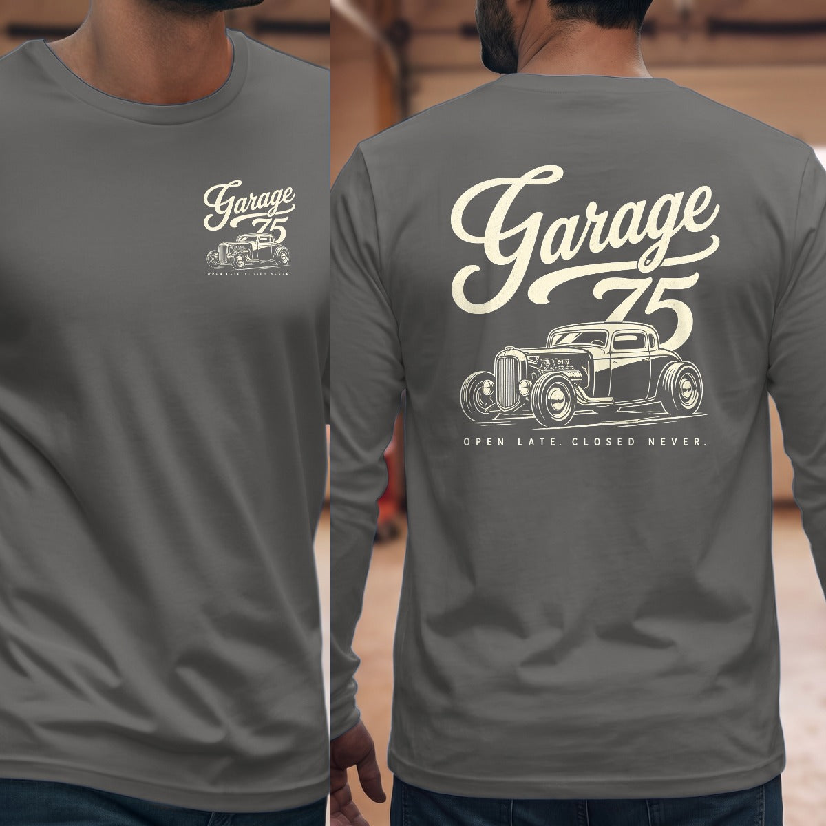 Graphite Heather | Left Chest + Back (refreshed)