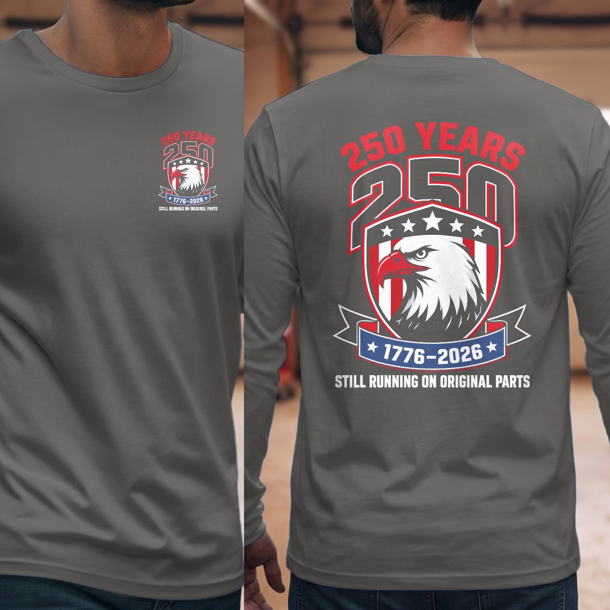 Graphite Heather | Left Chest + Back (refreshed)