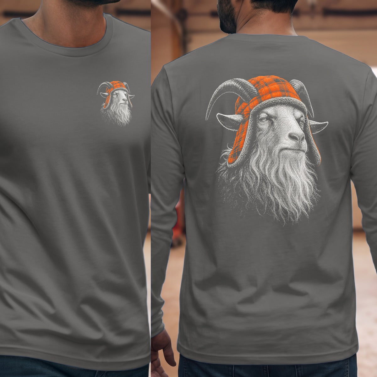 Graphite Heather | Left Chest + Back (refreshed)