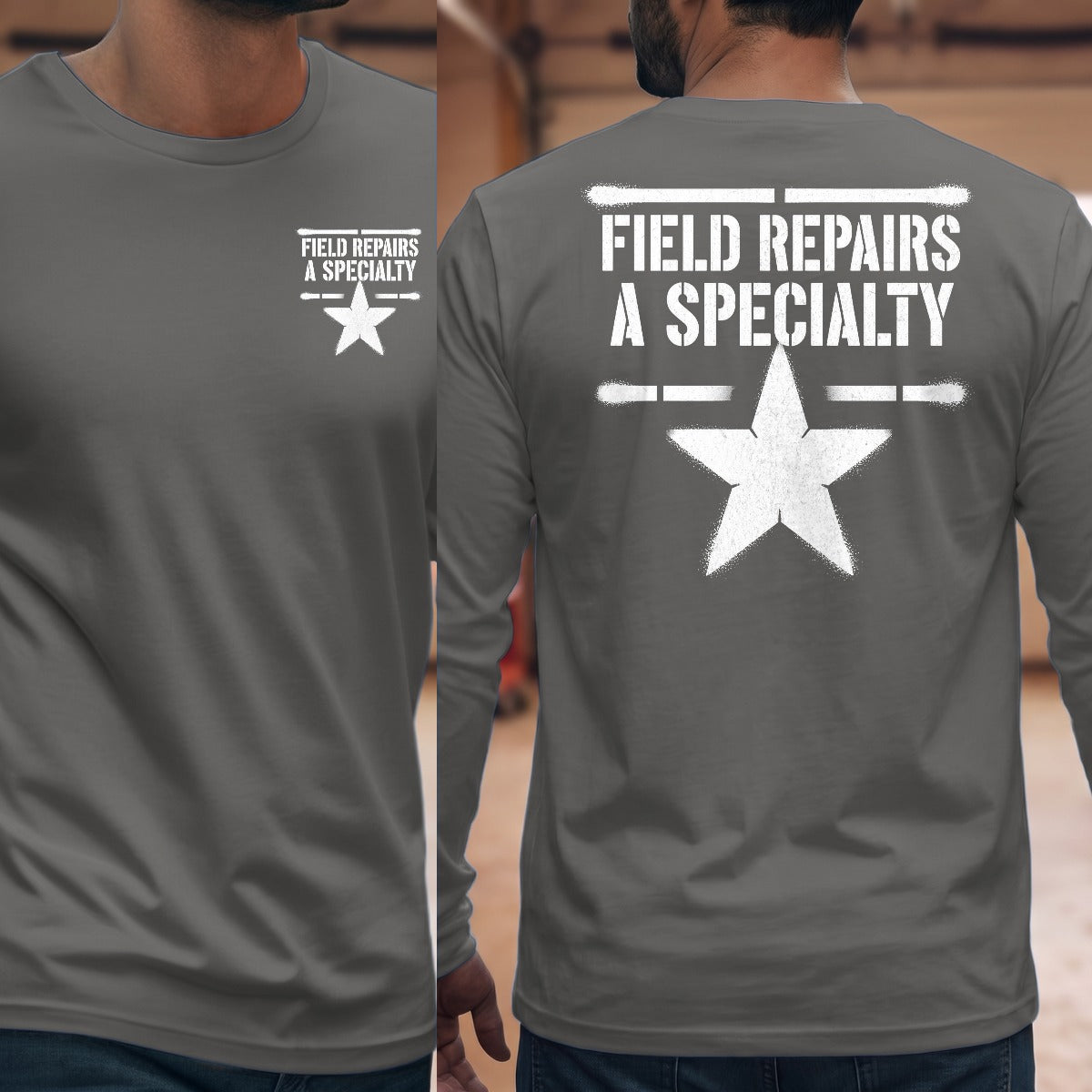 Graphite Heather | Left Chest + Back (refreshed)