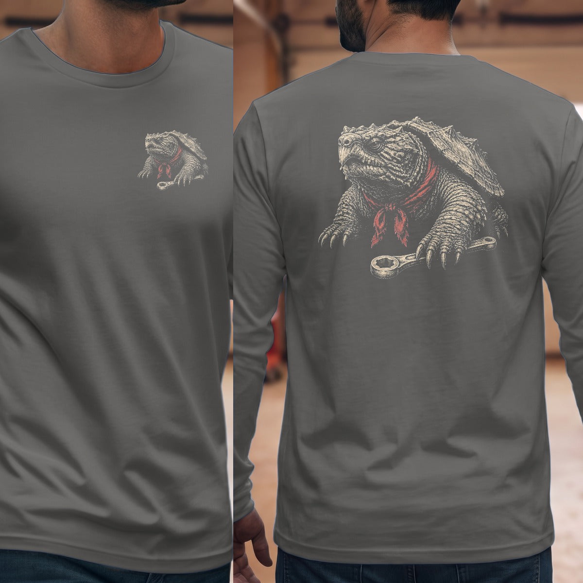 Graphite Heather | Left Chest + Back (refreshed)