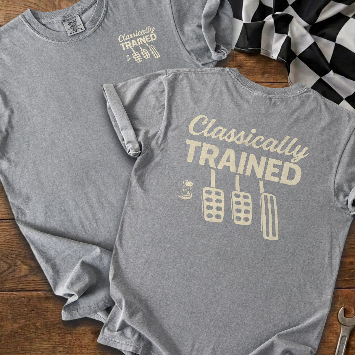 Grey | Left Chest + Back