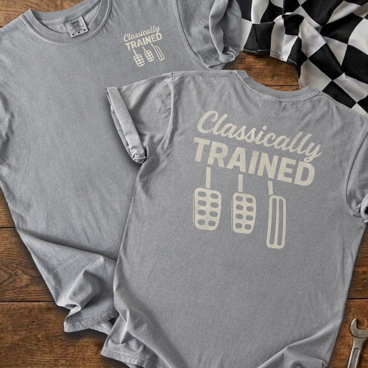 Grey | Left Chest + Back