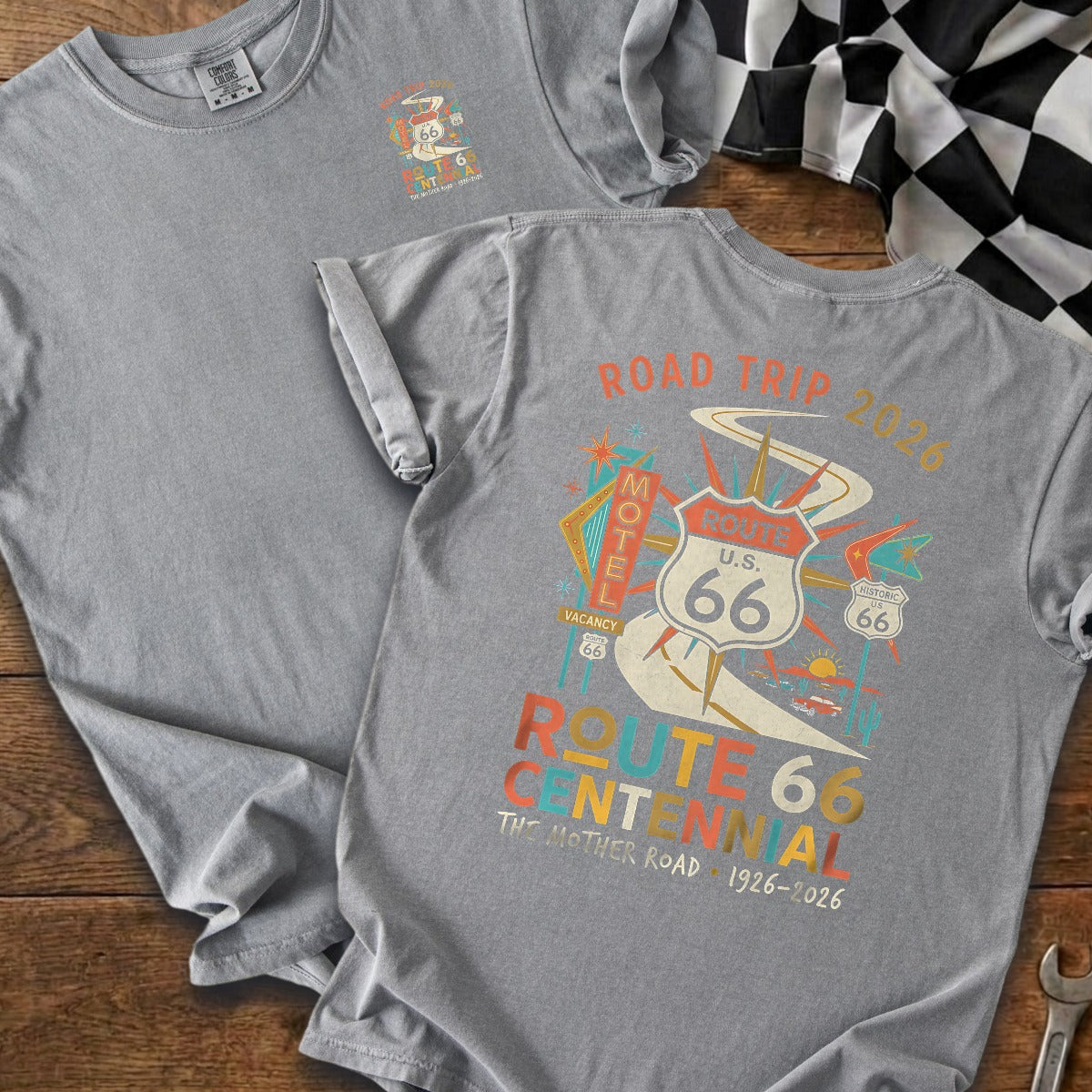 Grey | Left Chest + Back
