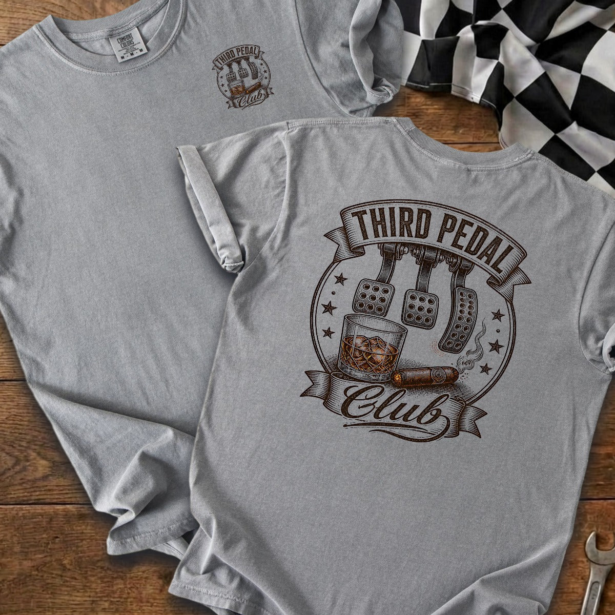 Grey | Left Chest + Back