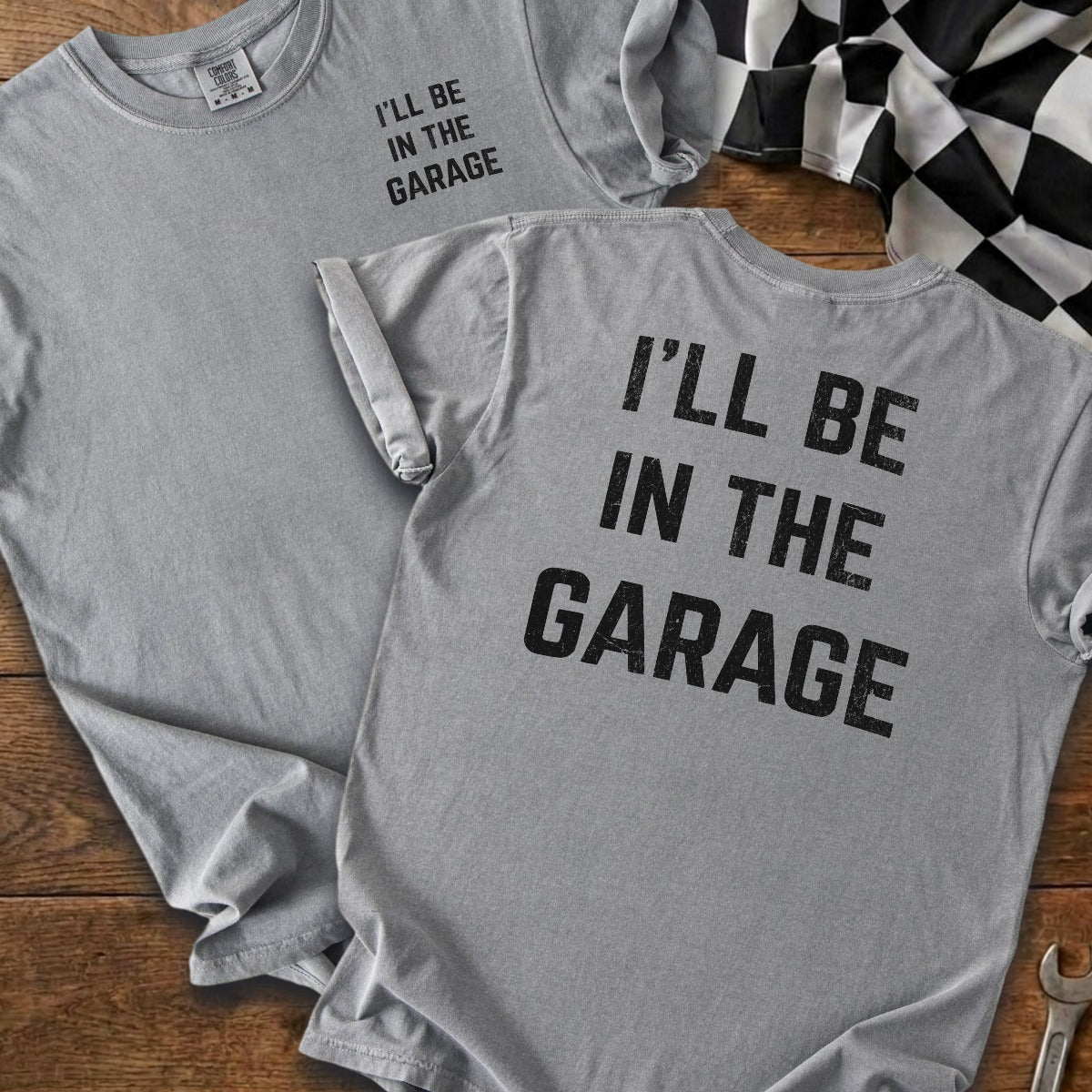 Grey | Left Chest + Back