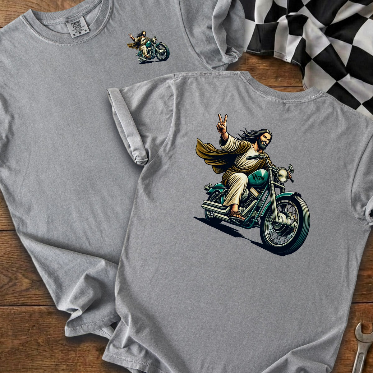 Grey | Left Chest + Back